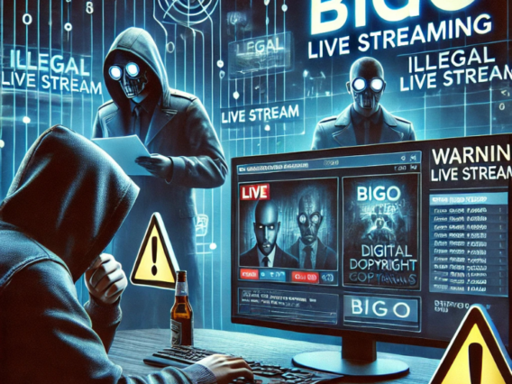 Ilustrasi penyalahgunaan Bigo Live Stream dan pelanggaran hak cipta